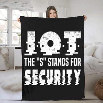 Discover IOT The S Stands For Security Data Scientist SQL Developer 2 Fleece Blankets
