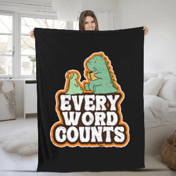 Discover Every Word Counts Speech Language Pathologist Speech Therapy Fleece Blankets