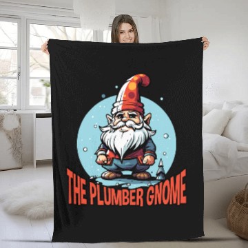 Discover Plumber Christmas Plumbing Santa Pipefitter Happy Holidays 3 Fleece Blankets