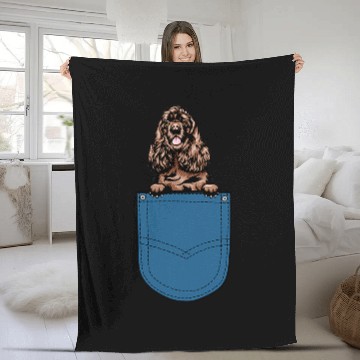 Discover Dog Cocker Spaniel Peeking Cocker Spaniel In A Pocket Baseball Tees Fleece Blankets