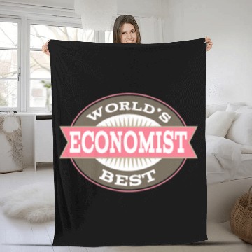 Discover Economist Worlds Economics Professor Fleece Blankets