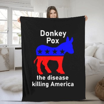 Discover Donkey Pox donkey political funny 2satire Baseball Tees Fleece Blankets