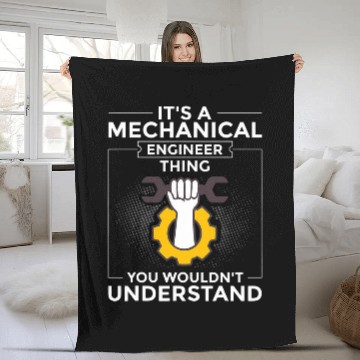 Discover Mechanical Engineering Technology Manager Engineer Student Fleece Blankets