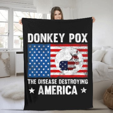 Discover Donkey Pox The Disease Destroying America Funny antis Biden 29 Baseball Tees Fleece Blankets