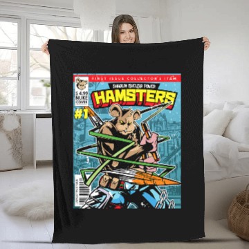 Discover Reading Book Comic Book Cover Page Magazine Figure Hamster Reader Baseball Tees Fleece Blankets