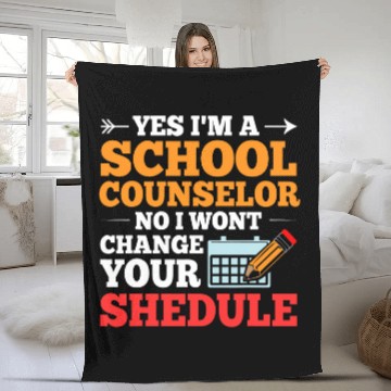 Discover Student Advisor Education School Counselor Appreciation Fleece Blankets