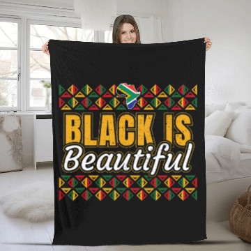Discover Black History Black is Beautiful and Im the Proof Fleece Blankets