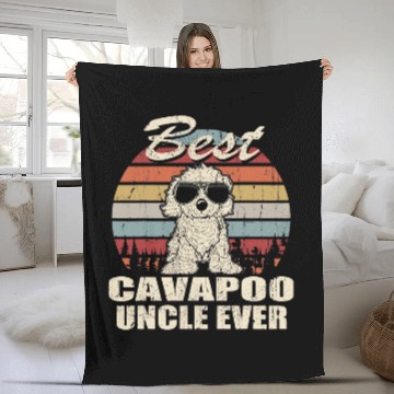 Discover Mens bests Cavapoo Uncle Ever Funny Gift Fathers Day For Brother Baseball Tees Fleece Blankets