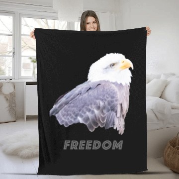 Discover Bald Eagle 21 Zip Fleece Blankets