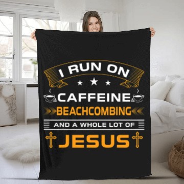 Discover Funny Run On Coffee Jesus Backgammon For Backgammon Players Fleece Blankets