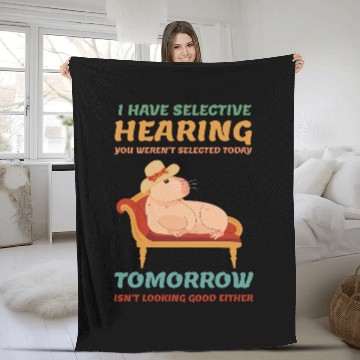 Discover Fancy capybaras Lover Fleece Blankets Kid Funny Selective Hearing Capy Baseball Tees