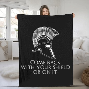 Discover Classical Greek History Laconic Ancient Sparta Quote Fleece Blankets
