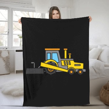 Discover Construction Site Dump Trucks Design Construction Vehicles Fleece Blankets