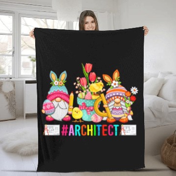 Discover Architect Easter Day Bunny Gnomes With Chicks Hunting Eggs Baseball Tees Fleece Blankets