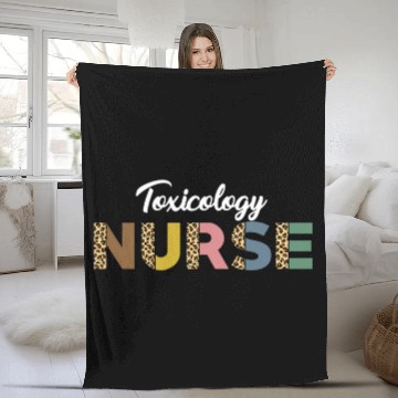 Discover Toxicology nurses Leopard Pattern Apparel Poison Control Fleece Blankets