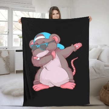 Discover Funny Dabbings Mouse Cute Dab Dance Move Animal Rodent Gift Fleece Blankets