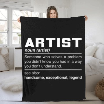 Discover Artist Definition Design Painting Arts Painter Noun Fleece Blankets