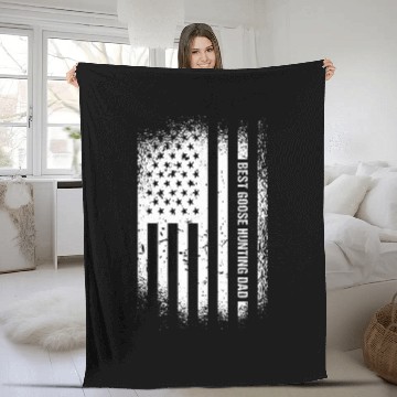 Discover Geese Hunter bests Goose Hunting Dad Goose Hunting Fleece Blankets