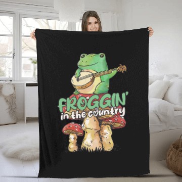 Discover Frog Toad Mushroom Cottagecore Baseball Tees Fleece Blankets