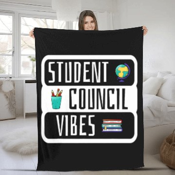 Discover Student Council Vibes 12 Baseball Tees Fleece Blankets