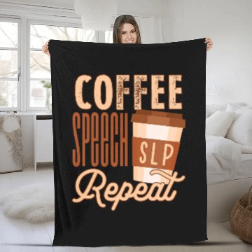 Discover Coffee Speech Language Pathology SLP Speech Pathologist SLPA Baseball Tees Fleece Blankets