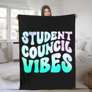 Discover Student Council Vibes Baseball Tees Fleece Blankets