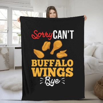 Discover Buffalo Wings Fried Chicken Hot Wing Sauce 24 Zip Fleece Blankets