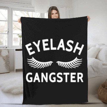 Discover Eyelash Gangster Enthusiast Expert Esthetician Baseball Tees Fleece Blankets