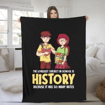 Discover Funny History Joke for Teachers and Students History Buff 2 Baseball Tees Fleece Blankets