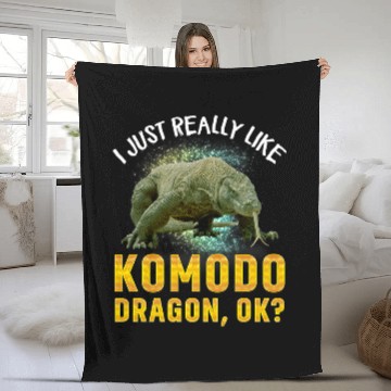 Discover Dragons I Just Really Like Komodo Dragon Ok Komodo Dragon Lover Baseball Tees Fleece Blankets
