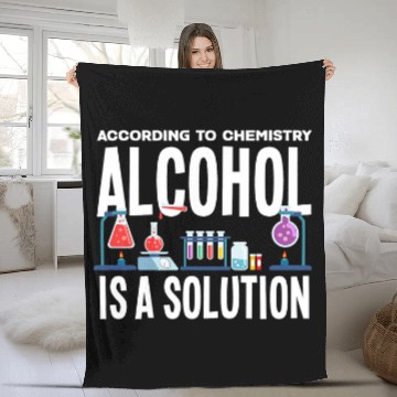 Discover Funny Accordion According To Chemistry Alcohol Is A Solution Funny Student Baseball Tees Fleece Blankets