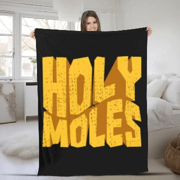 Discover Holy Moles Bug Pest Control Exterminator Pest Controller Fleece Blankets