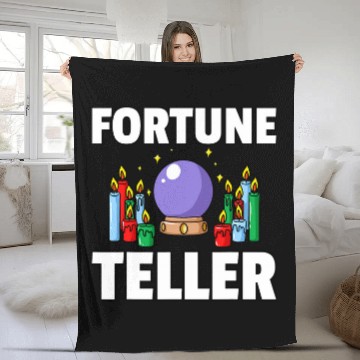 Discover Fortune Teller Crystal Ball Tarot Fleece Blankets