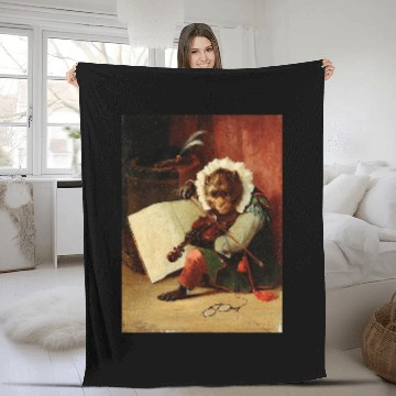 Discover Funny Violin Chimpanzee Monkey vintages Violin Fiddle Chimp Funny Monkey Baseball Tees Fleece Blankets