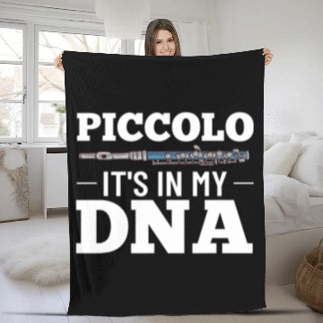 Discover Funny Flute Piccolo Instrument Music Flute Player Beginner Lesson 9 Fleece Blankets