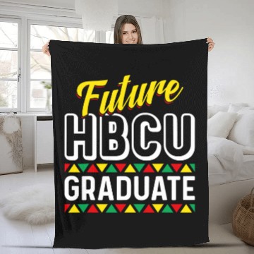 Discover Future HBCU Grad History Black College African Juneteenth 3 Zip Fleece Blankets
