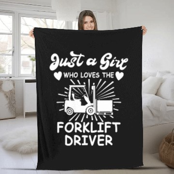 Discover Fork Lift Truck Forklift Operator 11 Zip Fleece Blankets