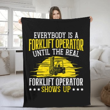 Discover Everybody Is A Forklift Operator 2 Baseball Tees Fleece Blankets
