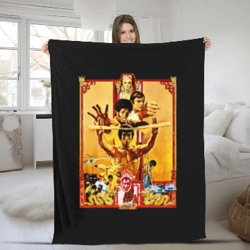 Discover Bruce Lee - Enter The Dragon Fleece Blankets