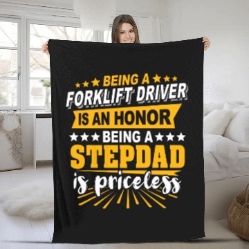 Discover Fork Lift Truck Stepdad Forklift Operator Baseball Tees Fleece Blankets