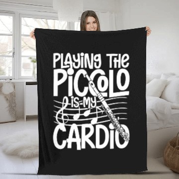 Discover Funny Flute Piccolo Instrument Music Flute Player Beginner Lesson 18 Fleece Blankets