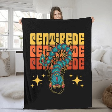 Discover Centipede biologist catcher insect worm scientific collector 6 Fleece Blankets