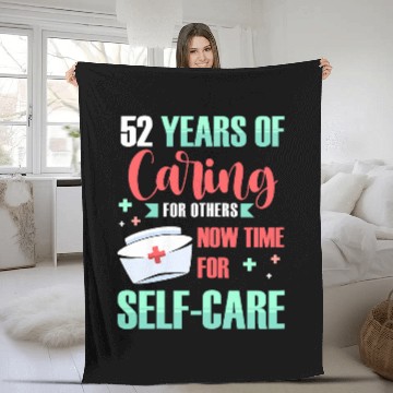Discover nurses Caregiver RN CNA Hospital Staff 52 Year Retirement Baseball Tees Fleece Blankets