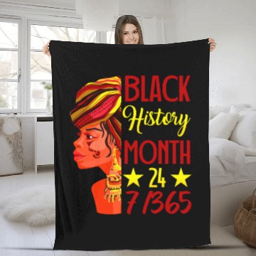 Discover Black History Month 247365 Inspirational Black Leaders Fleece Blankets