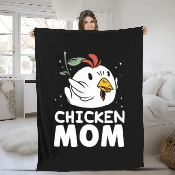 Discover Chicken Mom Rooster Keeper Chickens Poultry Chicken Mother Fleece Blankets