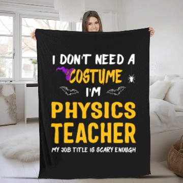 Discover i dont need a costume im Physics teacher Halloween Zip Fleece Blankets