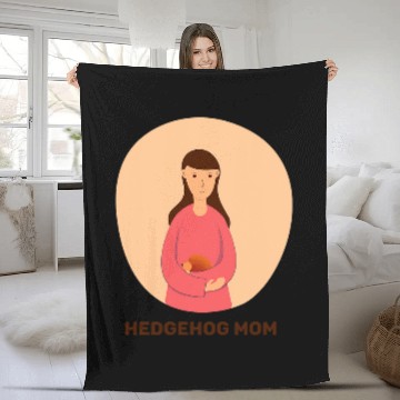 Discover Hedgehog Mom Guinea Pig Shrews Fleece Blankets