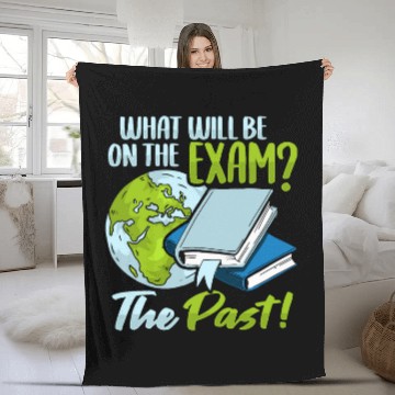 Discover History Teacher Exam for a History Buff Zip Fleece Blankets