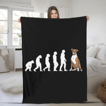 Discover Boxer Pet Dog Evolution Zip Fleece Blankets