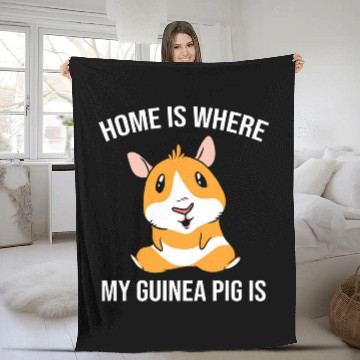 Discover homes Is Where My Guinea Pig Baseball Tees Fleece Blankets
